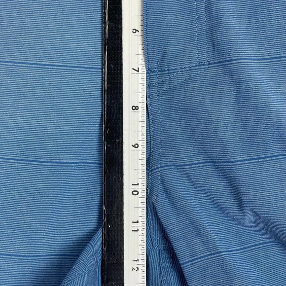 Hang Ten Mens 34 Board Short Blue Striped Mid Rise Pockets‎ Relaxed Fit - Picture 5 of 14